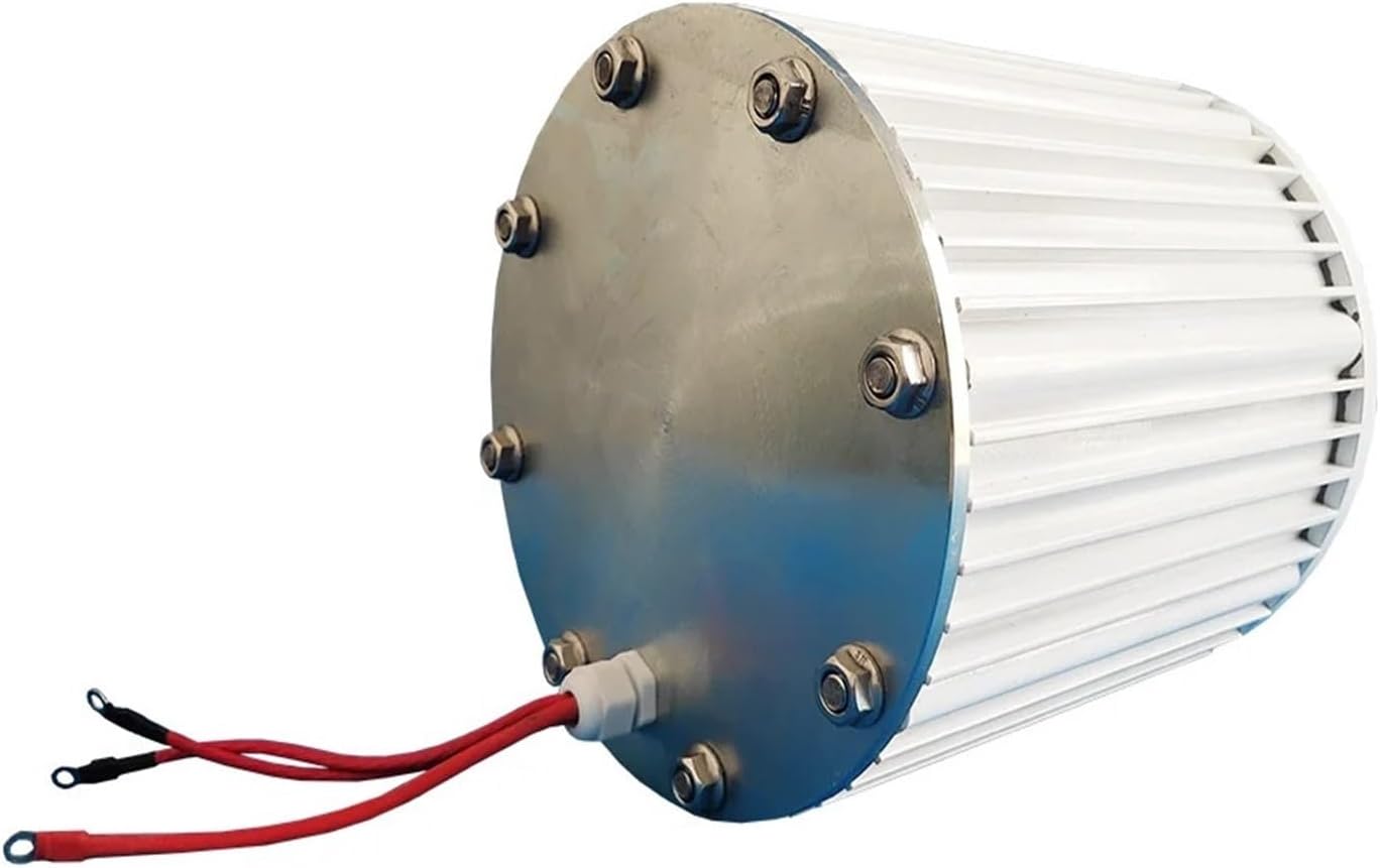 5KW 10KW Wind Turbine Electric Generator 48V 96V Low RPM tor Permanent Magnet Generator Hydro Turbine 20KW with Base Industrial Energy(Without Base,96V_5KW)