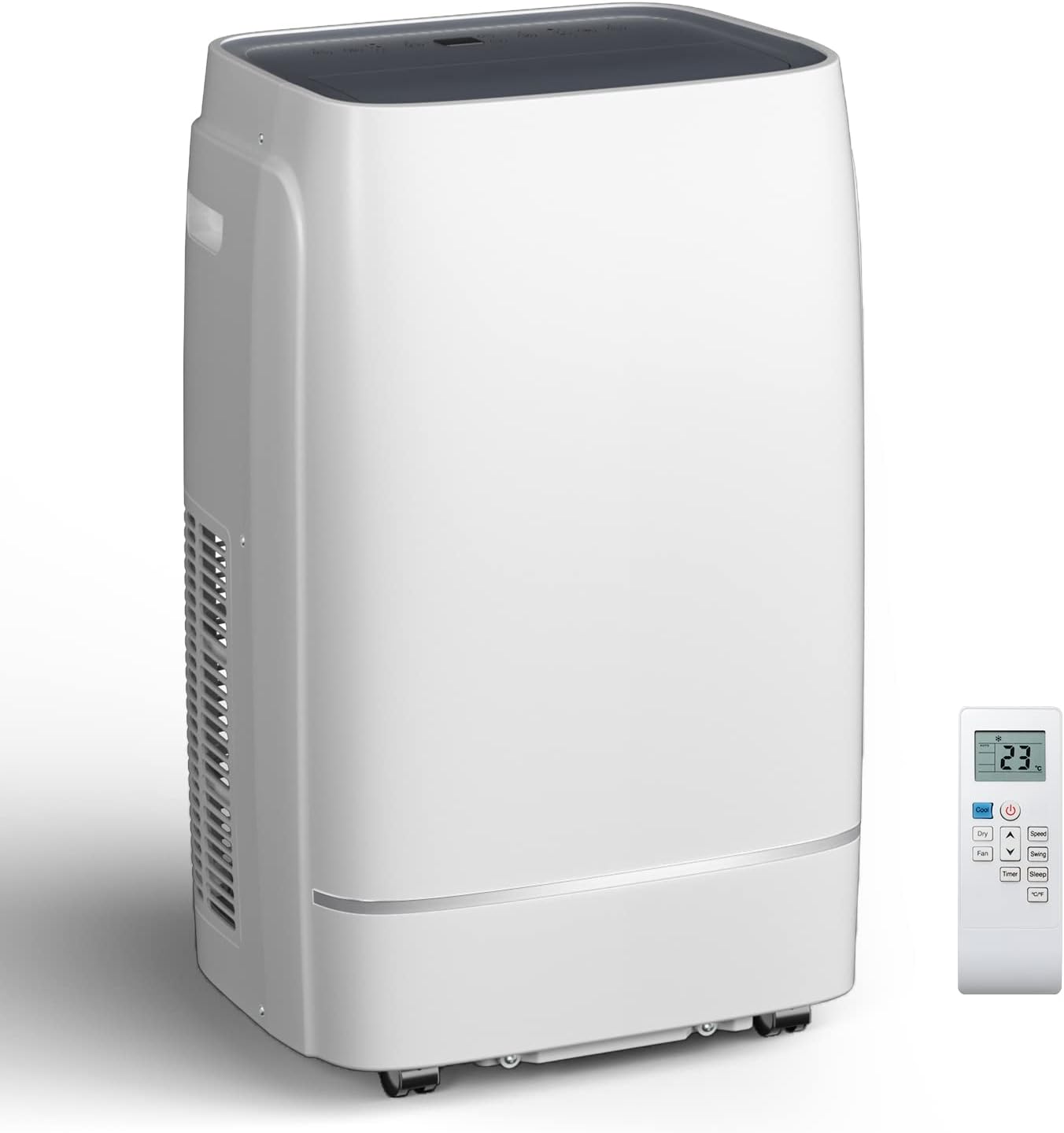 COWSAR 13000 BTU Portable Air Conditioner 4-IN-1 Portable AC Unit 24H Timer Room Air Conditioners 450 Sq.Ft. Coverage ＜53dB Portable Air Conditioners for 1 Room
