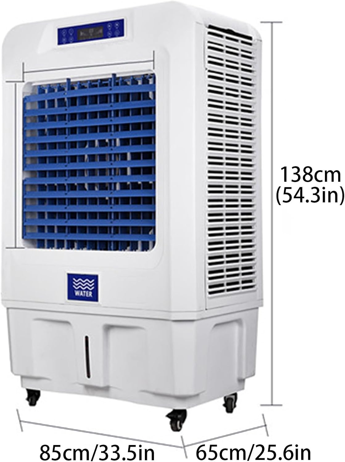 Evaporative Air Cooler, 3-Speed Swamp Cooler with Timer and Water Tank, Portable Windowless Air Conditioner for Room Office