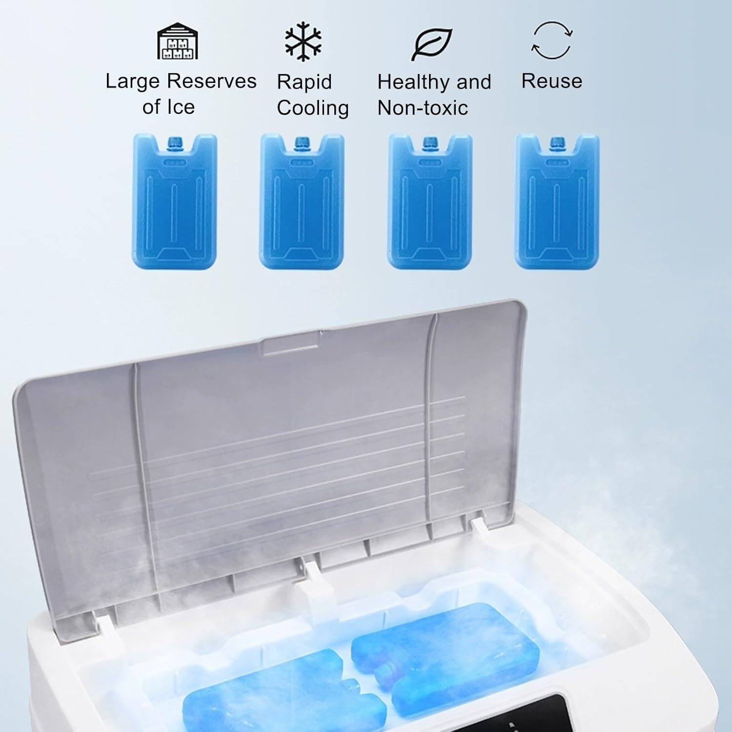 Commercial Evaporative Air Cooler Fan, Industry Humidifier, 3 in 1 200W Air Conditioner, 50L Large Water Tank, Air Coolers for Home, Cool Up to 50 M² (Color : Mechanical, Size : 50x34x90cm)