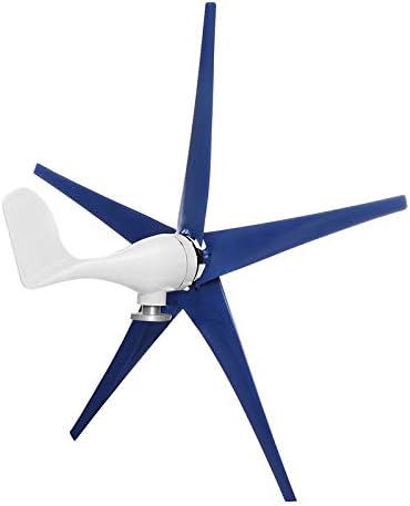 6000W 3/5Blade Horizontal Wind Generator 12/24V Wind Turbines Generator Windmill Energy Turbines Charge with Controller for Camp,24v,3 Blades