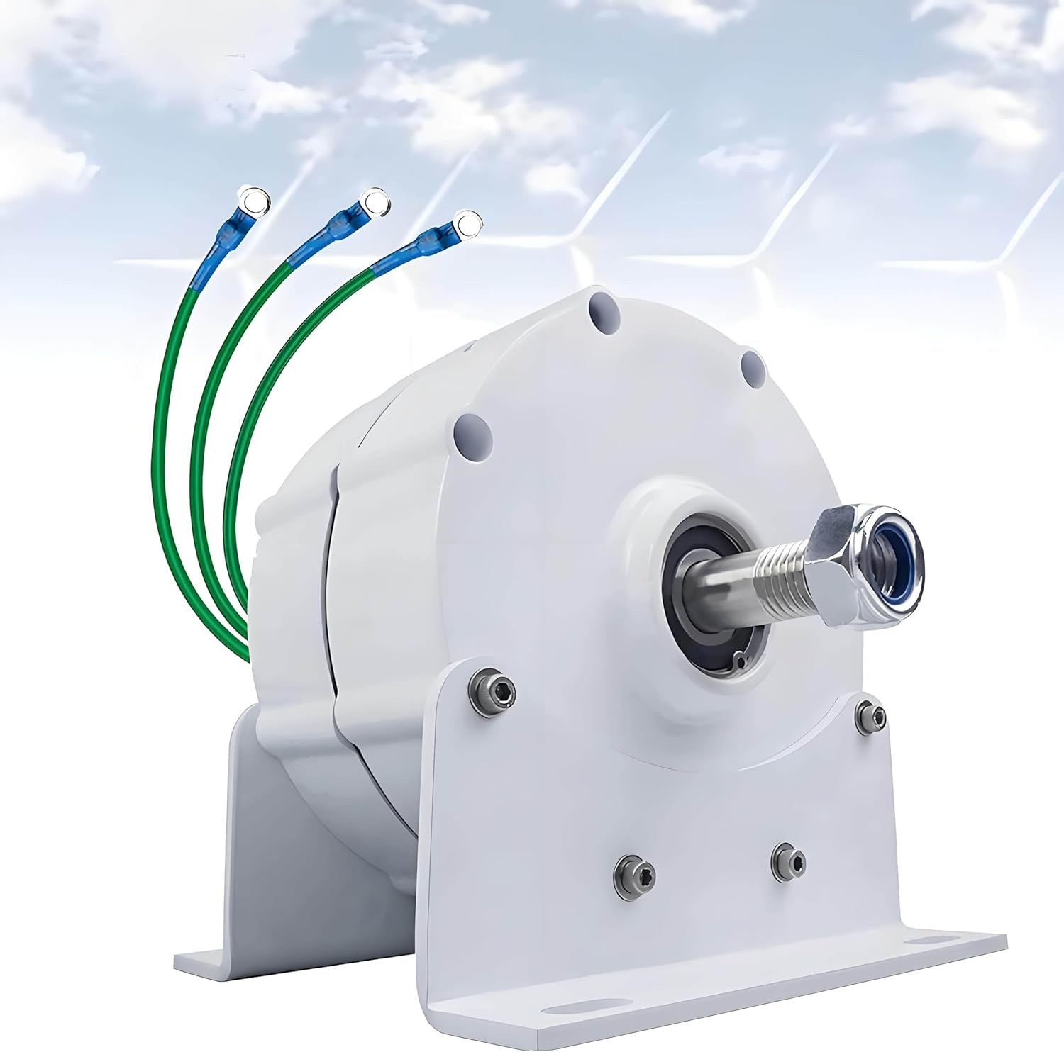 Low RPM Permanent Magnet Alternator,Gearless Permanent Magnet Generator,12000W Low RPM Permanent Magnet Generator, with Rectifier, for Wind Water Turbine 24V