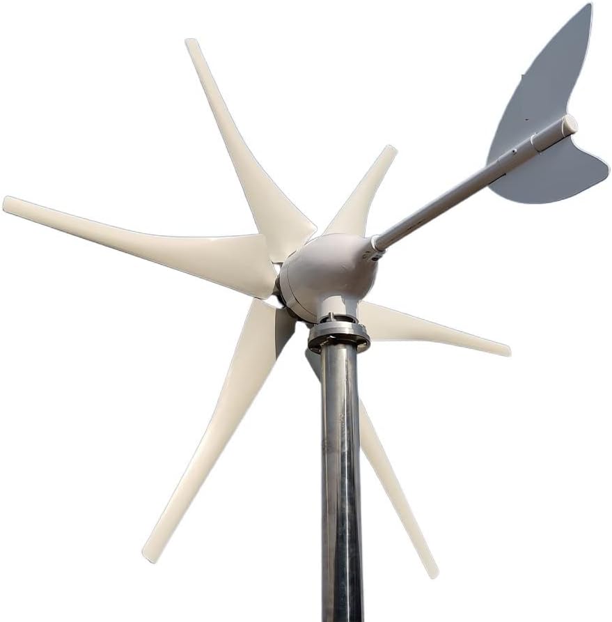 Wind Turbine, Wind Turbine 2000w 48v 24v 12v with MPPT Controller System Portable Windmills Renewable Energy for Hybrid Solar Wind System(Turbine Only,48V)