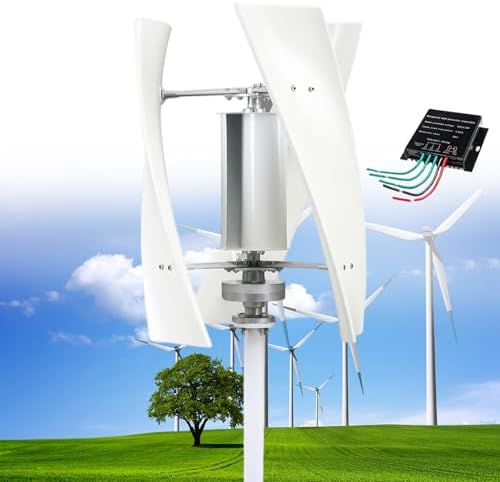 Residential Wind Turbine Generator Kit 12000W - Horizontal Blades with Controller, 12V/24V/48V Magnetic Levitation for Home Use, Eco-Friendly Energy Solution