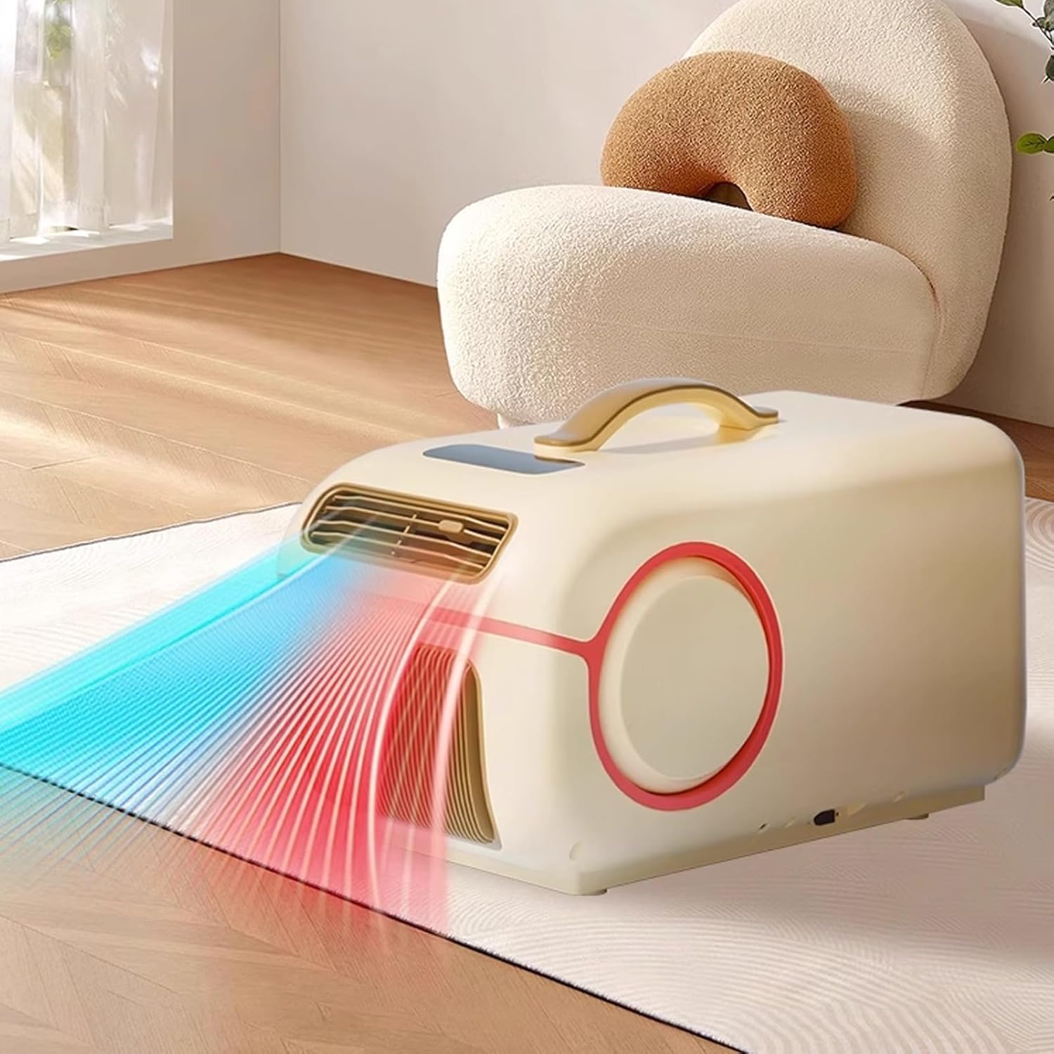 Portable Air Conditioners and Heater with Remote Control and Bluetooth Speaker Desk Air Conditioner no Water for Home Office Small Spaces, 220V