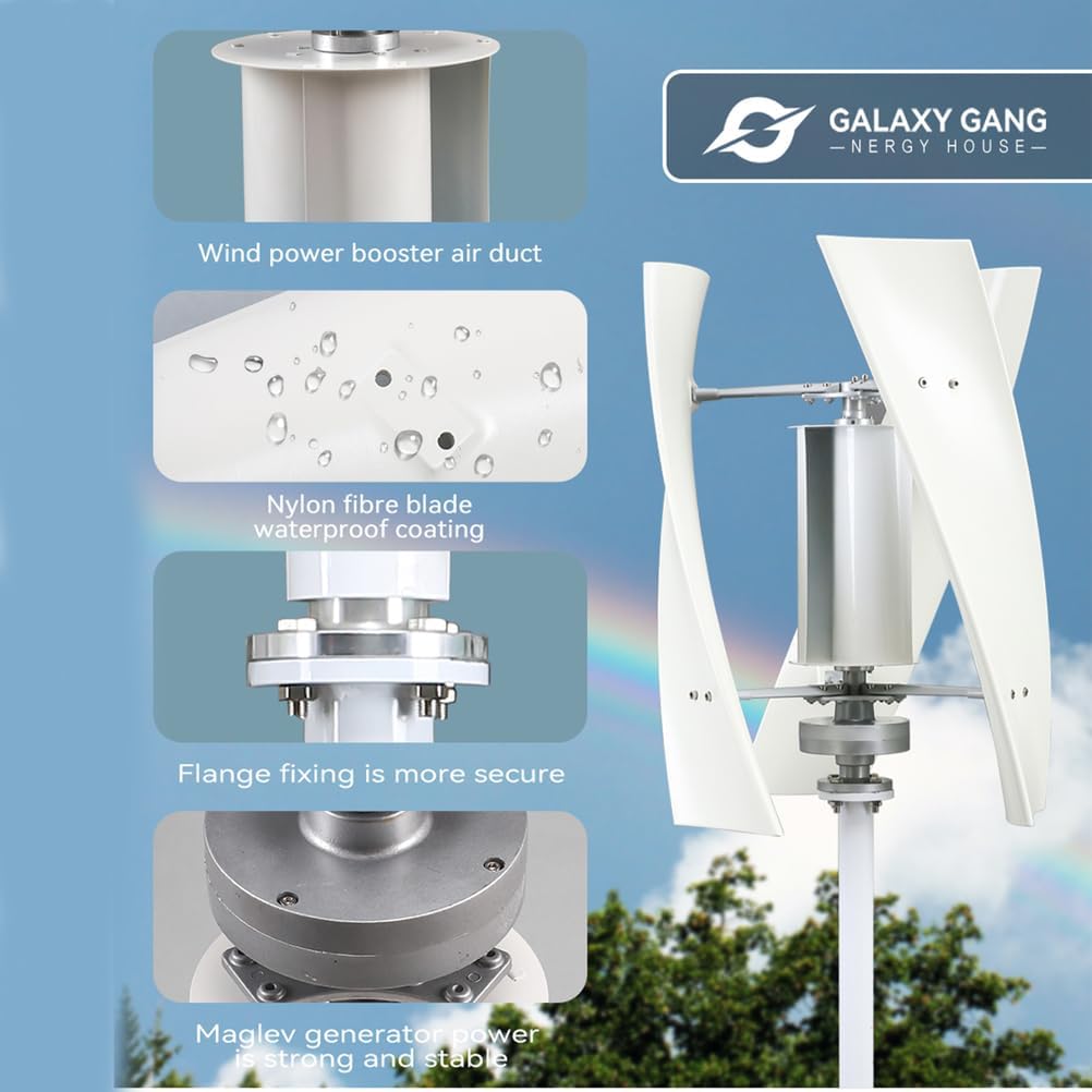 14000W Wind Turbine Generator Vertical Axis + Controller 12V / 24V /48V /220V Wind Turbines Horizontal Home Powers Windmill Energy Systems Charging