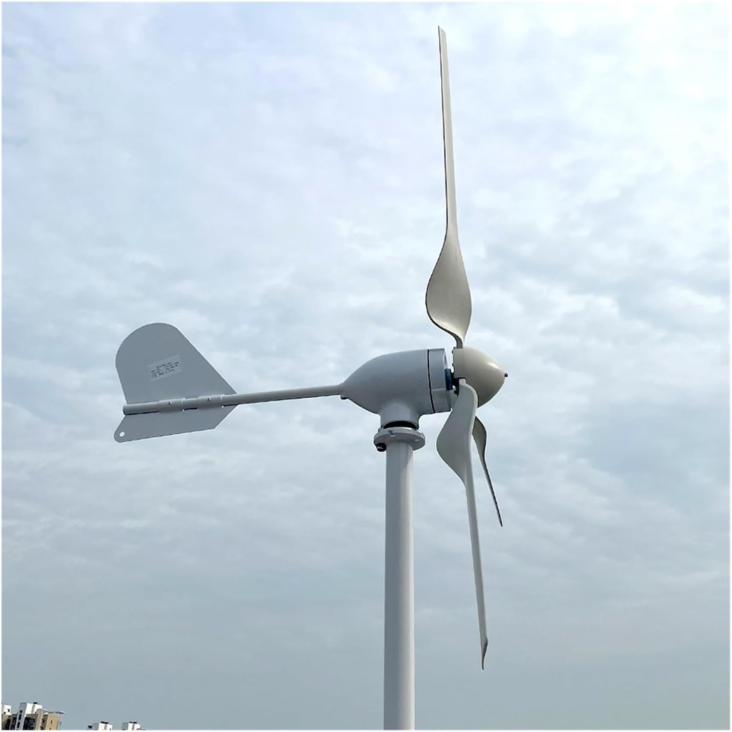 10KW 3 Blades Horizontal Wind Turbine Generator 12v 24v 48v with Mppt/Hybrid Charge Controller Windmills for Farm Home Industrial Energy(Hybrid Control,48V)