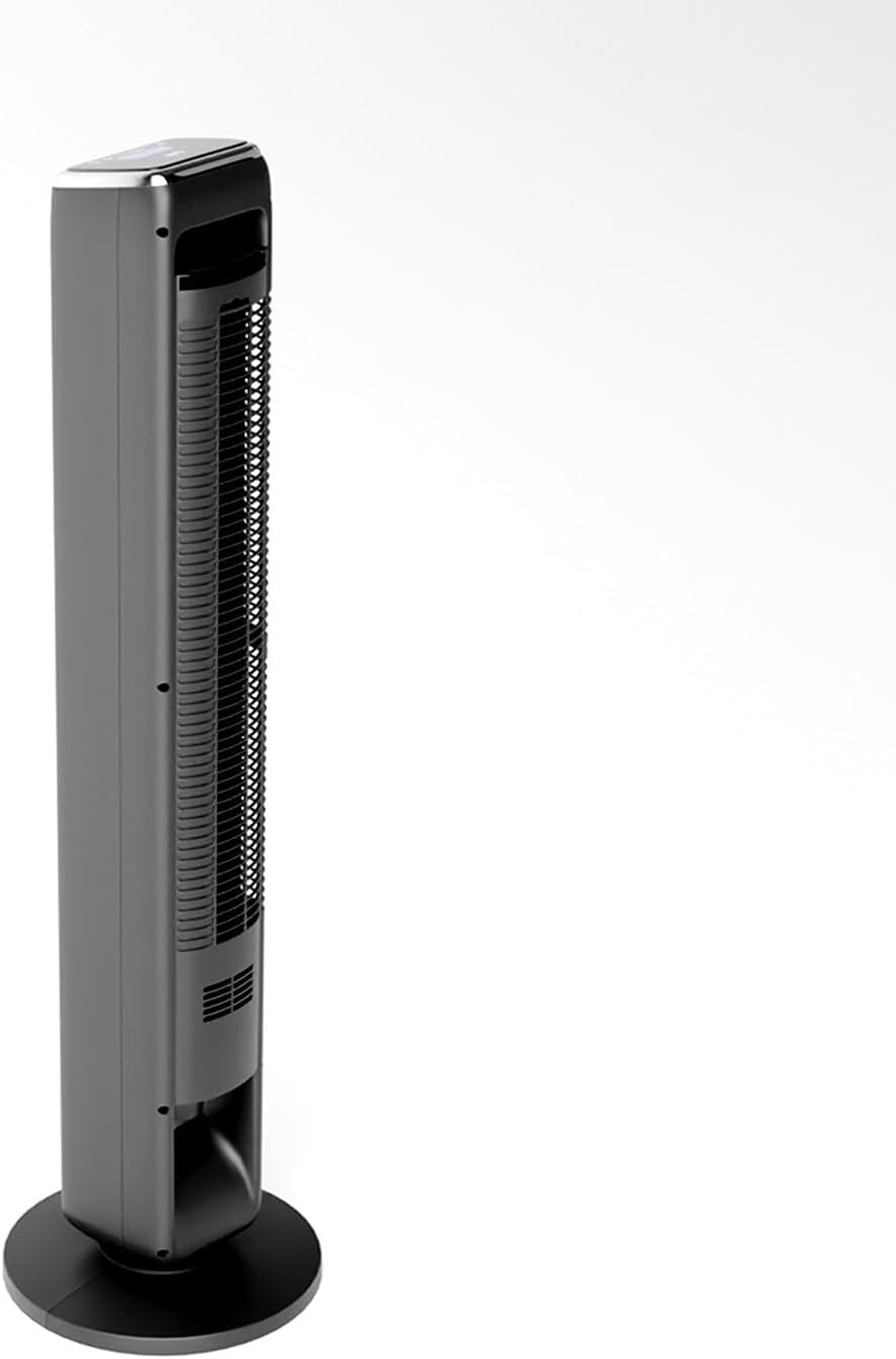 Emerson SmartVoice 42” Bladeless Tower Fan, Offline 40+ Voice Control Commands, No APP, No WIFI, No Setup, 70° Oscillating, 3 Speeds, 15-Hr Timer, Sleep Mode, Remote Control (SmartVoice 42