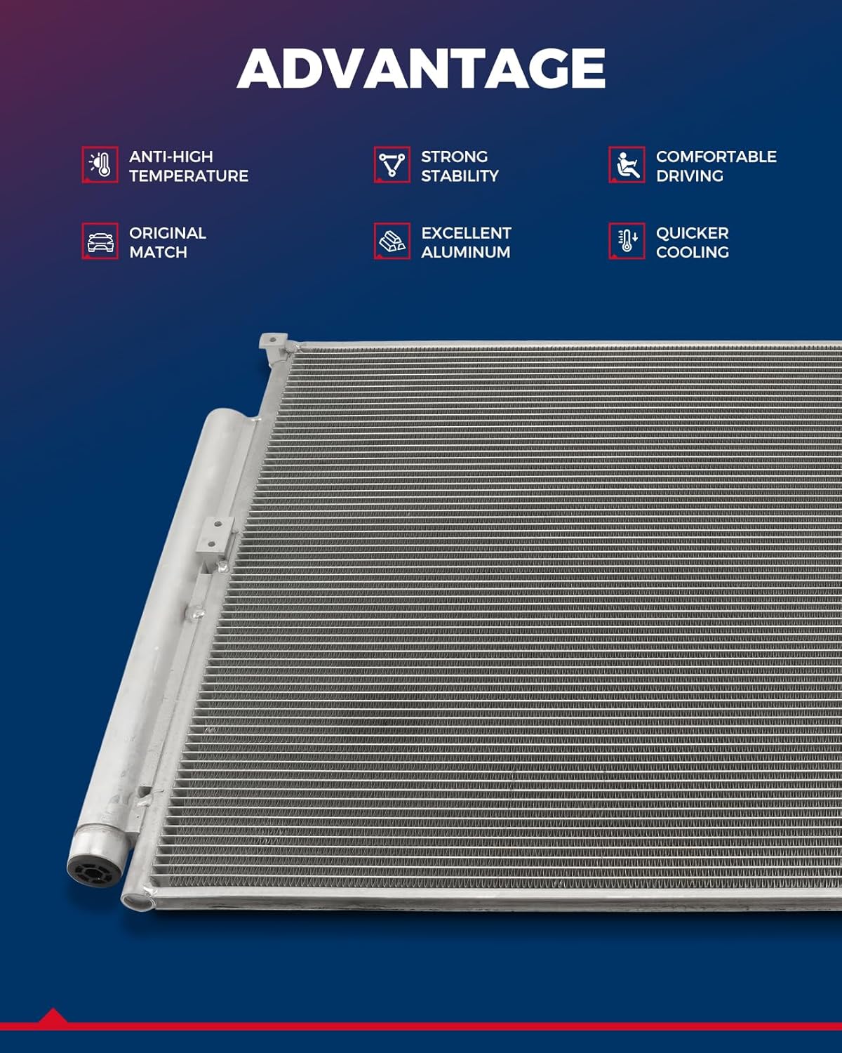 KAX Air Conditioner Condenser F 150 2015-2020 Navigator 2018-2020 Expedition 2018-2020 Automotive Replacement Air Conditioning Cooler Condensers TO3030312