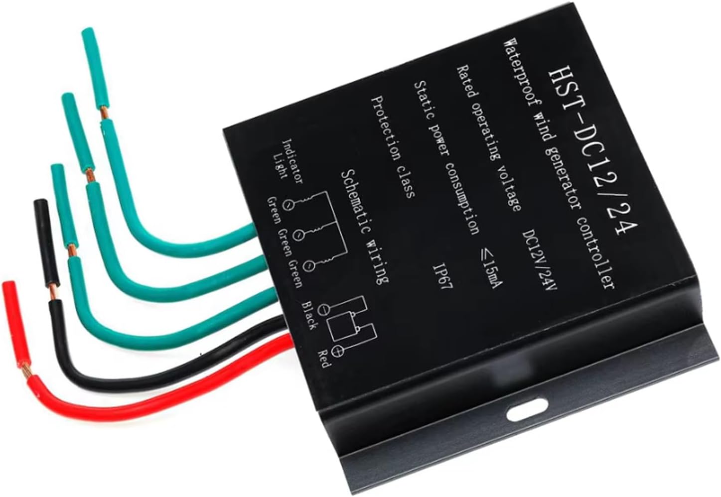 MPPT Charge Controller for 10000W Wind Turbine, 12V 24V 48V Waterproof DC MPPT Charger Controller, IP67 Wind Turbine Charge Controller (Black)