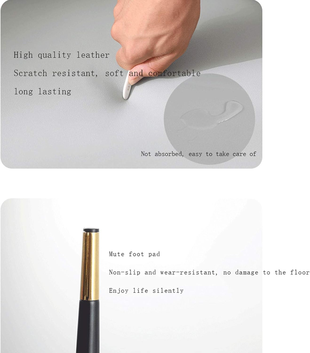 Dining Chair Kitchen Dining Room Furniture Chairs Modern Style Dining Chair Artificial Leather Chair with Backrest Used Dining Room and Living Room Office Lounge Chair (Color : Beige)