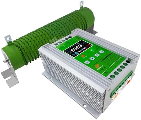 Wind Solar Hybrid Charge Controller MPPT 12V/24V/48V with LCD Display, 600W Wind & 500W Solar Boost Regulator for Home, Boat, Street Light, Dump Load Management