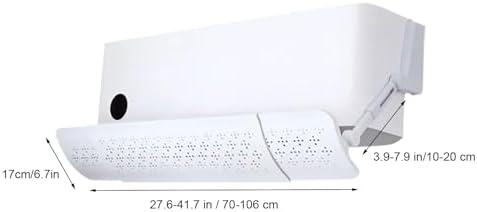 Air Conditioner Deflector, Air Conditioning Baffle, Adjustable length, Ac wind Deflector of Anti-Direct Wind Design