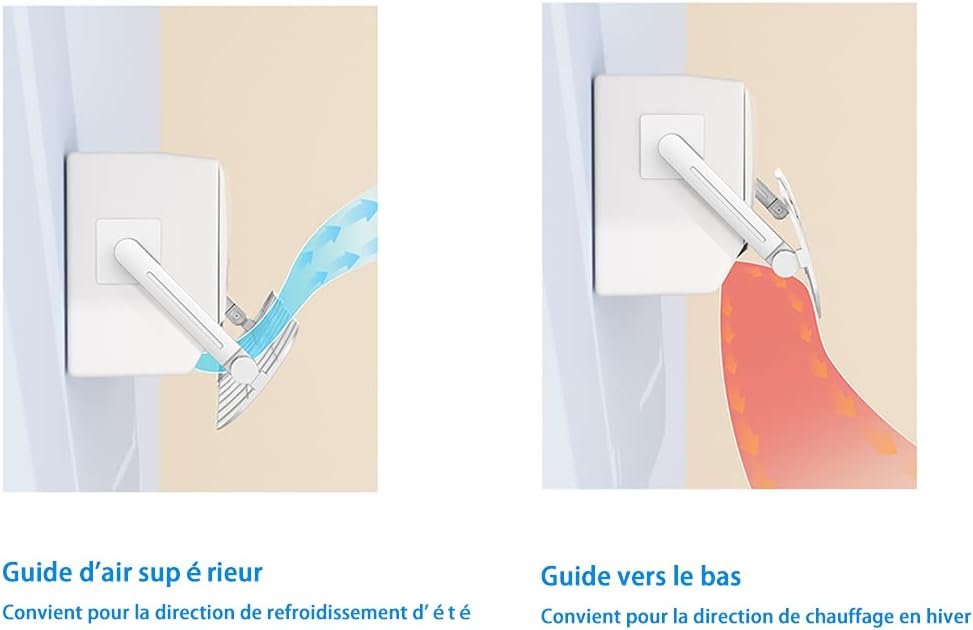 Air Conditioner Wind Deflector, Anti-Straight Blowing Windshield General Retractable Wind Shield for Home and Office Wall-Mounted Air Conditioners 75—105CM