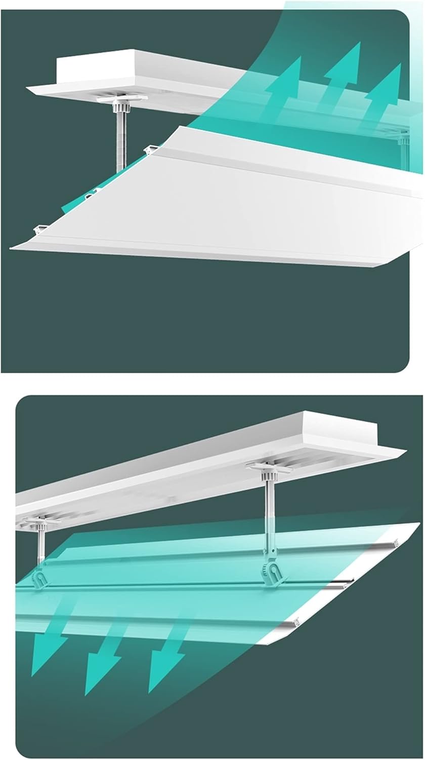 Air Deflector for Air Conditioner, Adjustable Air Deflector, Air Conditioning Vent Cover Windshield Cold Wind Baffle for Home Office, Central A/C Units, White