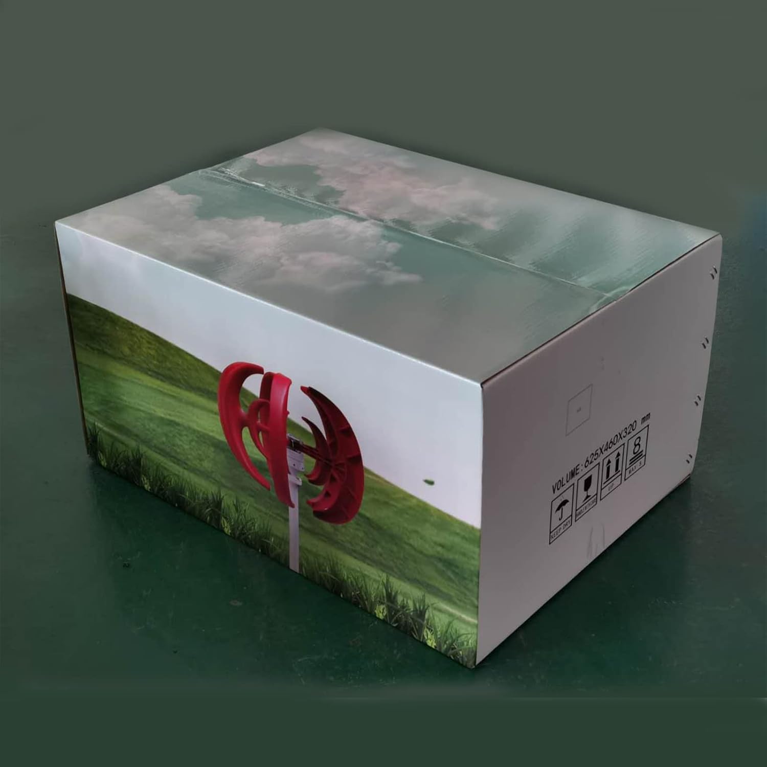 12V 48V 24V Free Energy Wind Turbine,12V-220V Wind Power Generator Homeuse Alternator with MPPT for RV Power System Outdoor (10000W,Red)