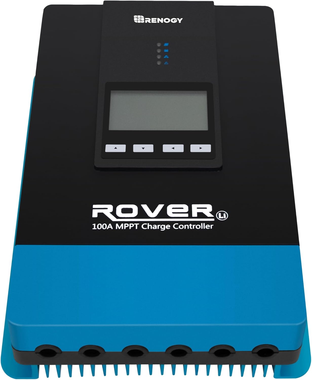 Rover 100A MPPT Solar Charge Controller - DC Input Solar Controller for RV/Marine, Auto-Detect 12V/24V/36V/48V, LCD Display Solar Regulator fit for Gel, Sealed, Flooded and Lithium Battery