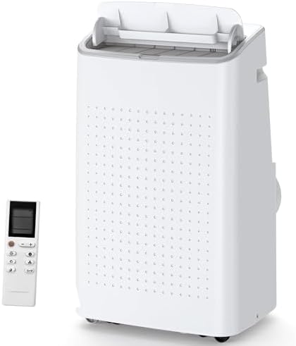 14000 BTU Portable Air Conditioners, 3-in-1 Cooling AC Unit w/Dehumidifier & Fan Mode for Rooms Up to 750 Sq. Ft, Remote Control, Sleep Mode, Low Noise,24H Timer, 3 Speed, Auto Swing for Home,Totel