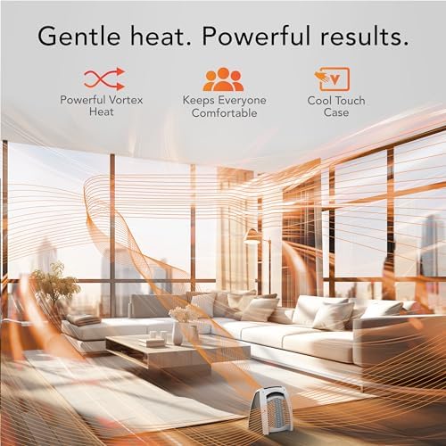 Vornado AVH10 (2025) Space Heater for Home, Fan Only Option, Digital Display with Adjustable Thermostat, Advanced Safety Features, Auto Climate Control, Whole Room Electric Heater for Indoors, White