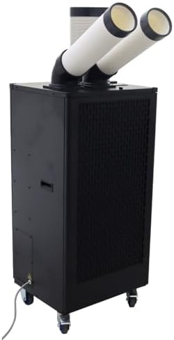 220V Industrial Portable Conditioner Air Flow 780m³/h with Wheels 8L Tank Double Outlet Commercial Spot Cooler Adjustable Outlet Ideal for Insititute Workshops Outdoor Events 2100W