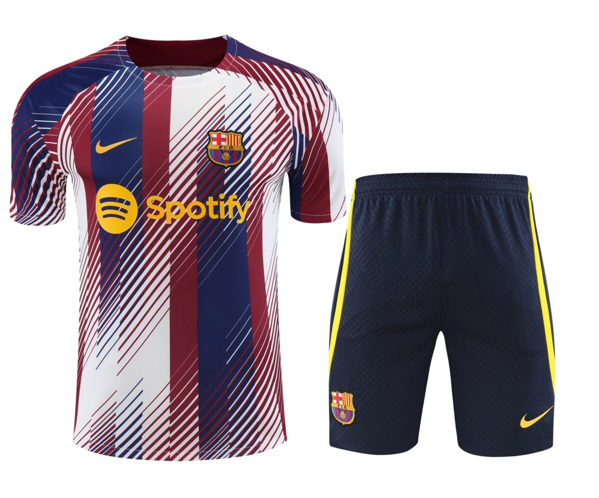 Conjunto de calentamiento FC Barcelona azul blanco y rojo - NewNow