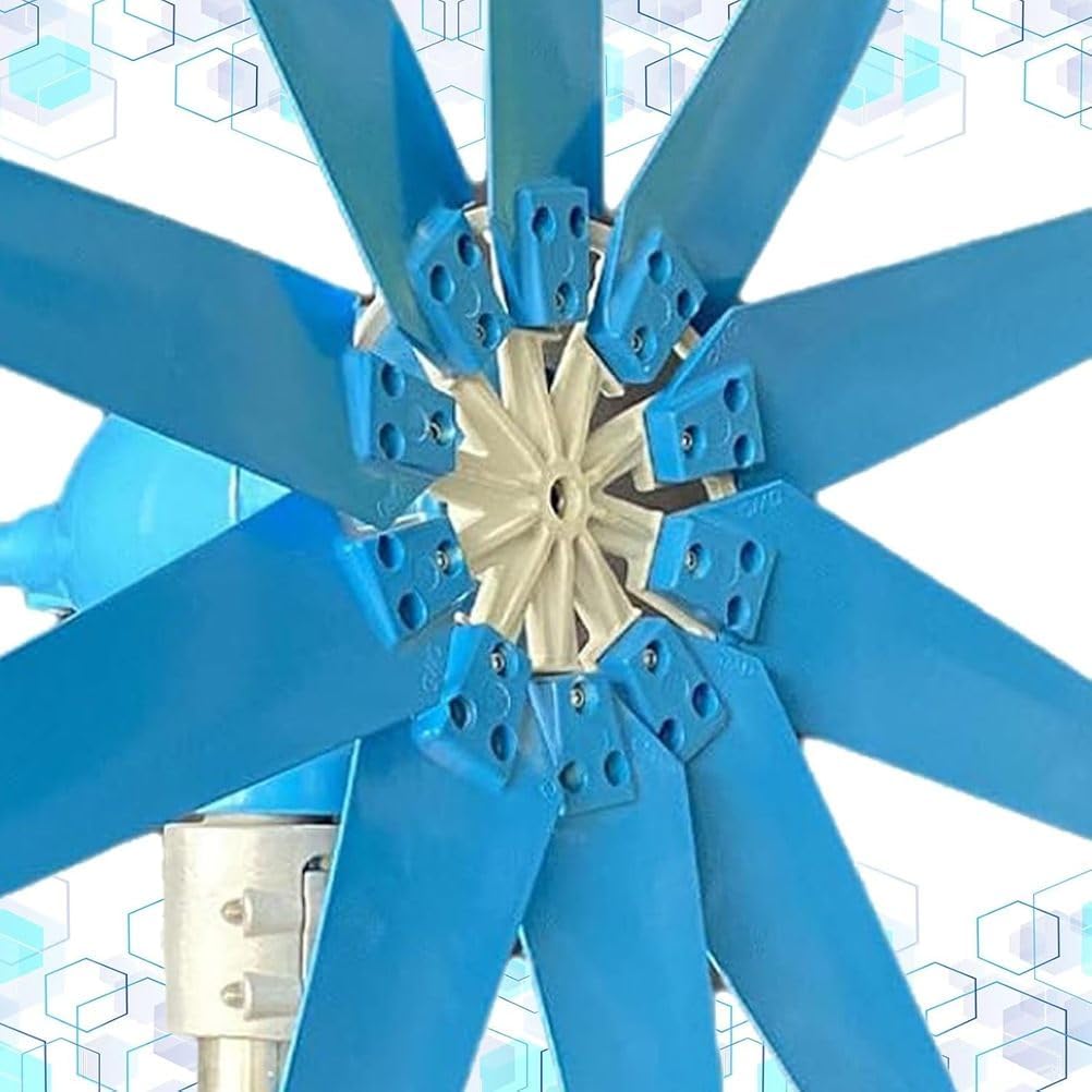 Wind Turbine Generator Kit, 9000W 12/24/48V Power, with 8/10 Blade, with MPPT Controller, Windmill Suit for Hybrid Solar System