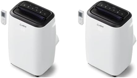 AIRO COMFORT Portable Air Conditioner Bundle - 8000 BTU for 350 sq. ft & 12000 BTU for 550 sq. ft Floor Standing AC Units