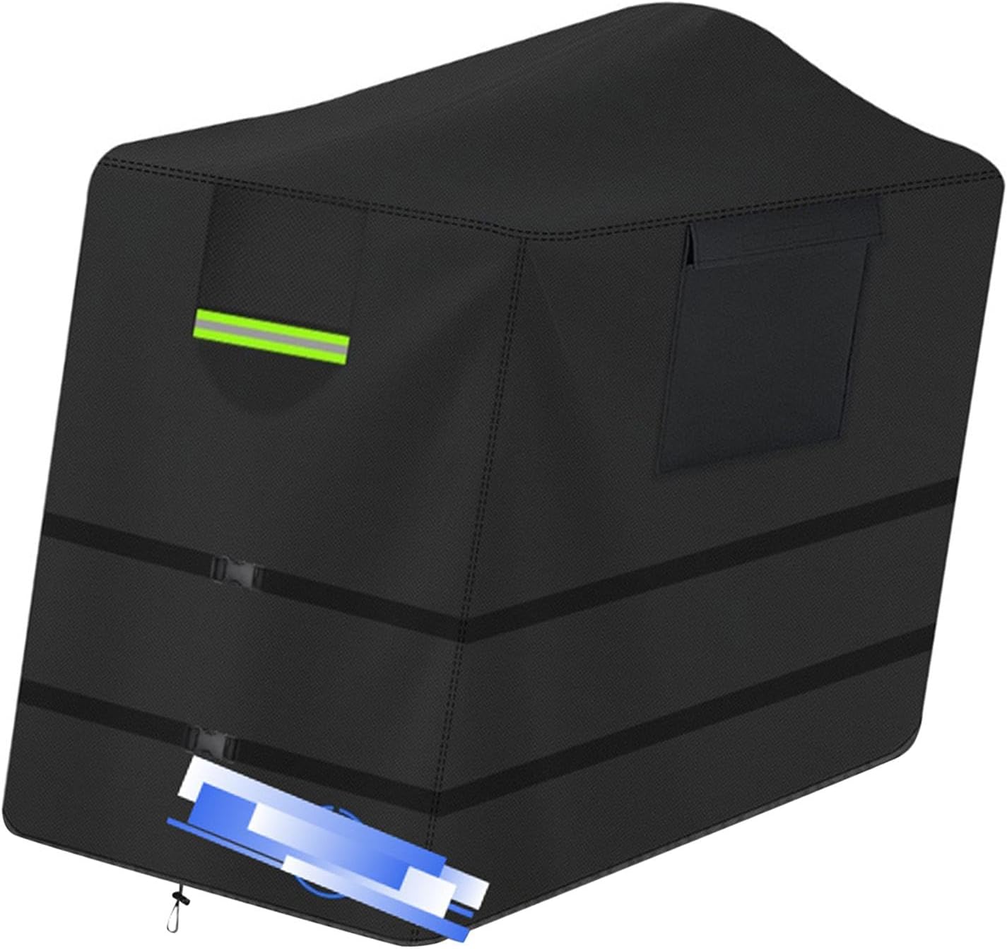 Engine Welder Generator Cover for 305LPG, 35x45x45 inch Rainproof Dustproof Protective Cover with Drawstring, Easy Installation, Black