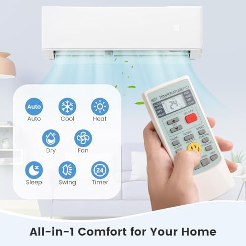 SIMOE Tri 3 Zone 36,000 BTU Mini Split Air Conditioner, Wifi-Enabled 23 SEER2, 9k+12k+12k BTU, Multi Zones Mini Split AC Heat Pump Full Set, 208-230V, Ductless Energy Star, Installation Kit