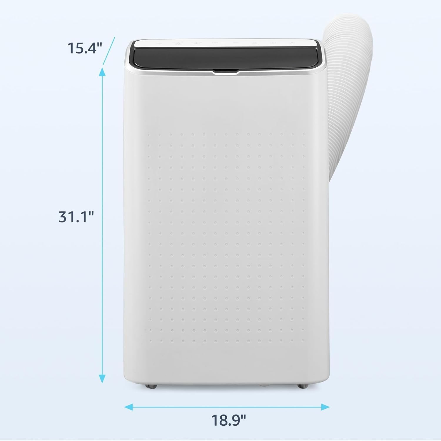 Efficient 3 in-1 Portable Air Conditioner - 14000 BTU Cooling, Whisper-Quiet Operation, 24-Hour Timer, Moveable Wheels, and Easy-to-Use Controls