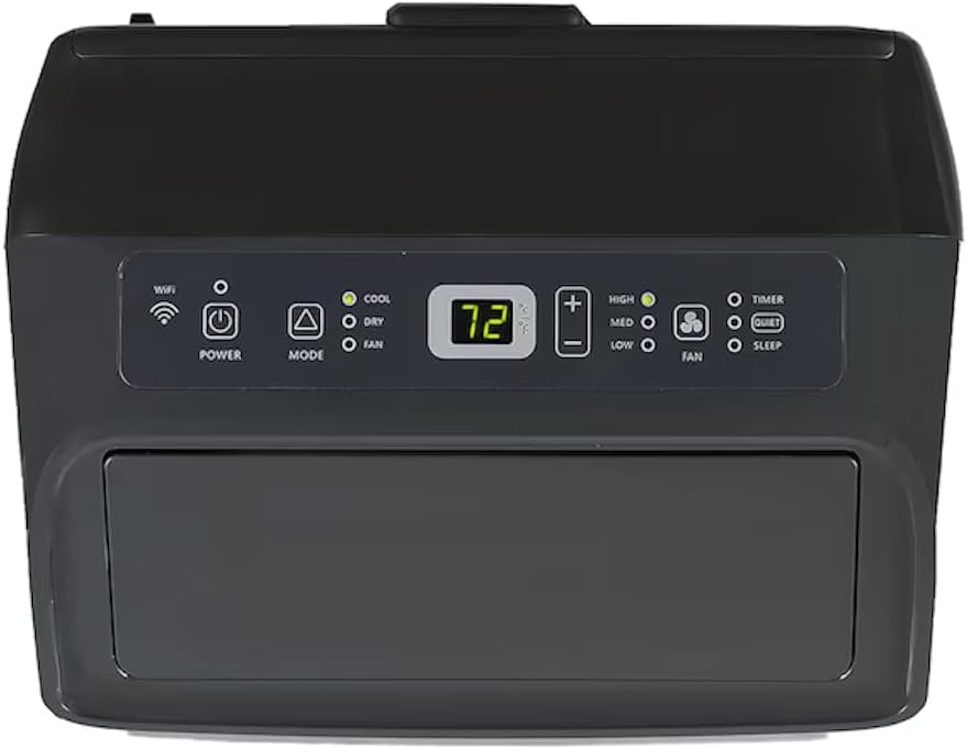 Hisense 3-in-1 Portable Smart Air Conditioner Wi-Fi 10,000-BTU 450-sq. ft. ConnectLife App, Remote control, Quiet operation 50 dB - AP1022CW1G (Renewed)