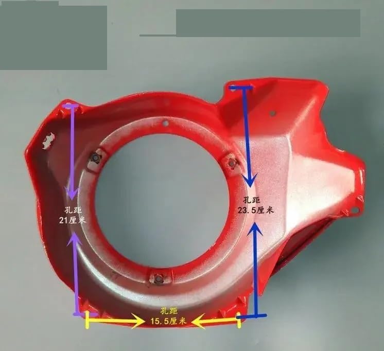 Original/Quality GX240 Fan Cover Fit for GX270 8HP 9HP 4T 3KW 3800 Generator Starter Metal Big HOUSING FLYWHEEL SHOURD(Quality Fan Cover)