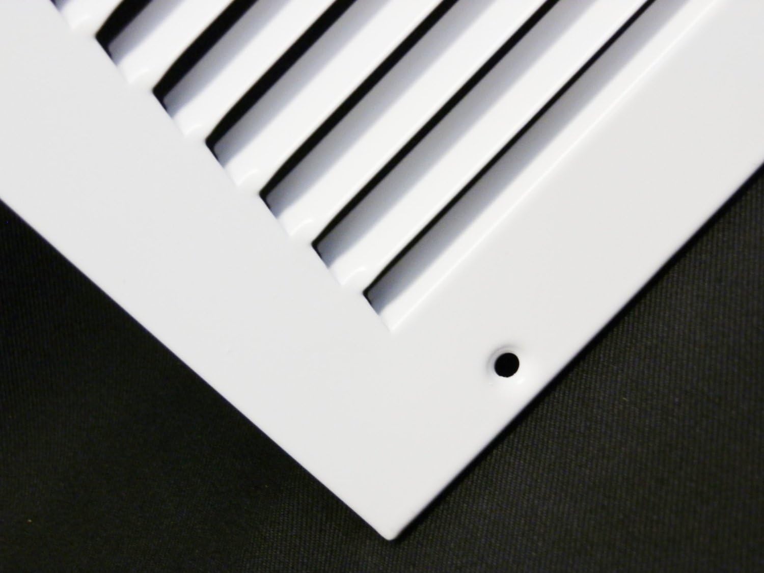 HVAC Premium 34'' x 16'' [Duct Opening] Flat Stamped Steel Return Air Grille - Sidewall and Ceiling - HVAC Vent Duct Cover - White [Outer Dimensions: 35.75''w X 17.75''h]