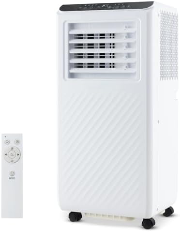 SIMOE 10000 BTU Portable Air Conditioner, 3-IN-1 Portable AC Unit for Room up to 350 Sq. Ft., Quiet Air Conditioner w/Remote Control, Cool, Fan, Dehumidifier, Timer, for Bedroom, Living Room, Office