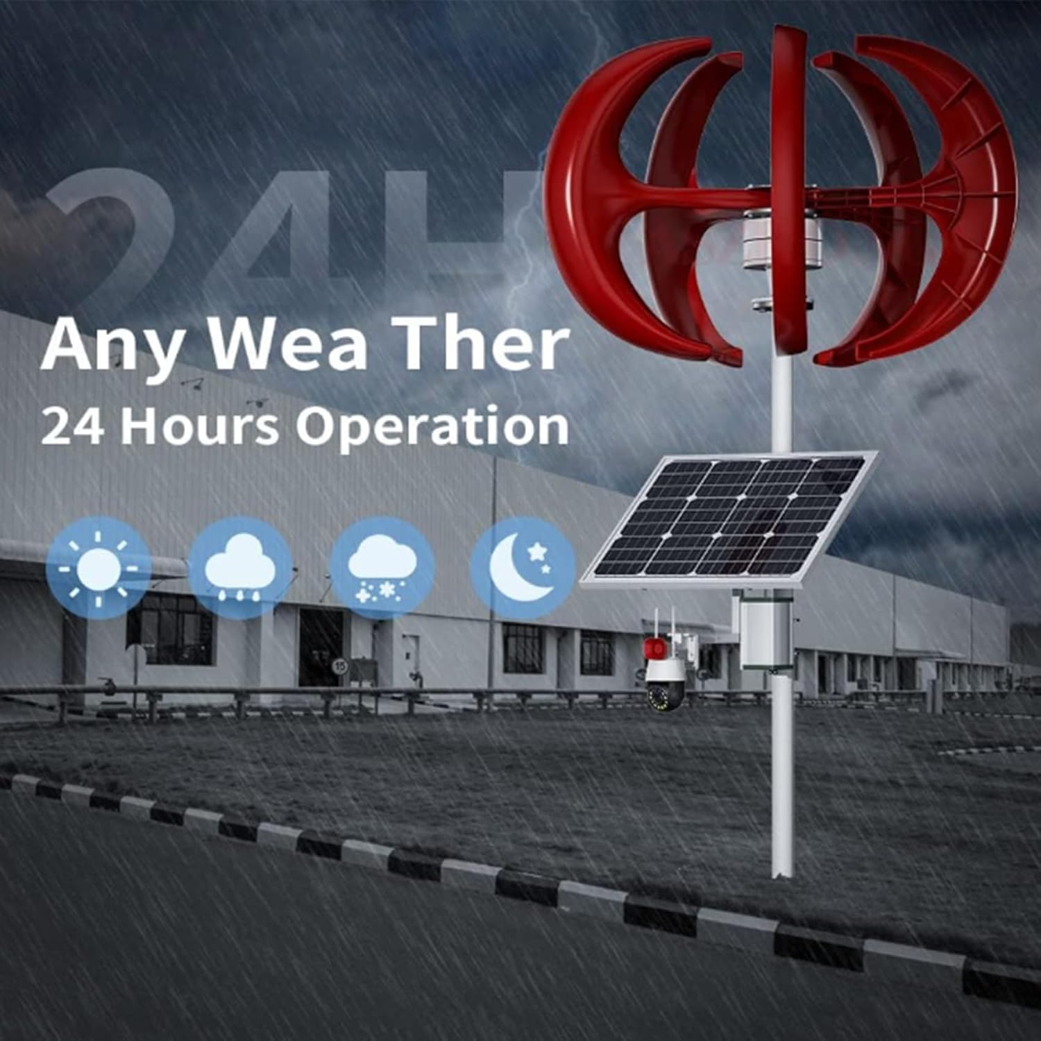 220v,Residential Wind Turbine Horizontal Axis 5 Blades 3000W12V 24V 48V 220V Low Start-Up Wind Speed with Controller and Inverter