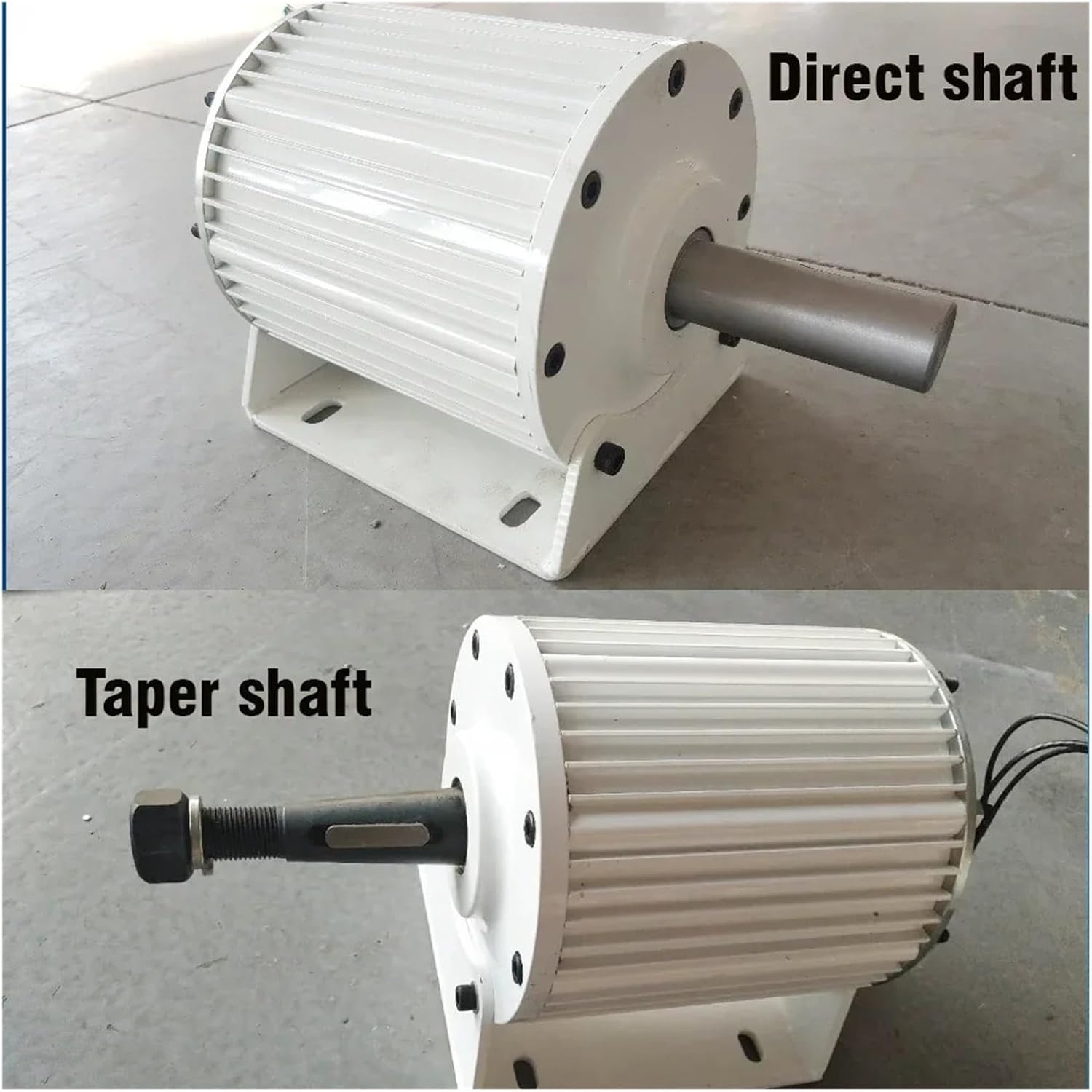 20KW 20000w Low Speed Permanent Magnet Generator 3 Phase AC tors Use for Motor Drive Water Wind Turbine Industrial Energy(with Base,Direct Shaft_380)