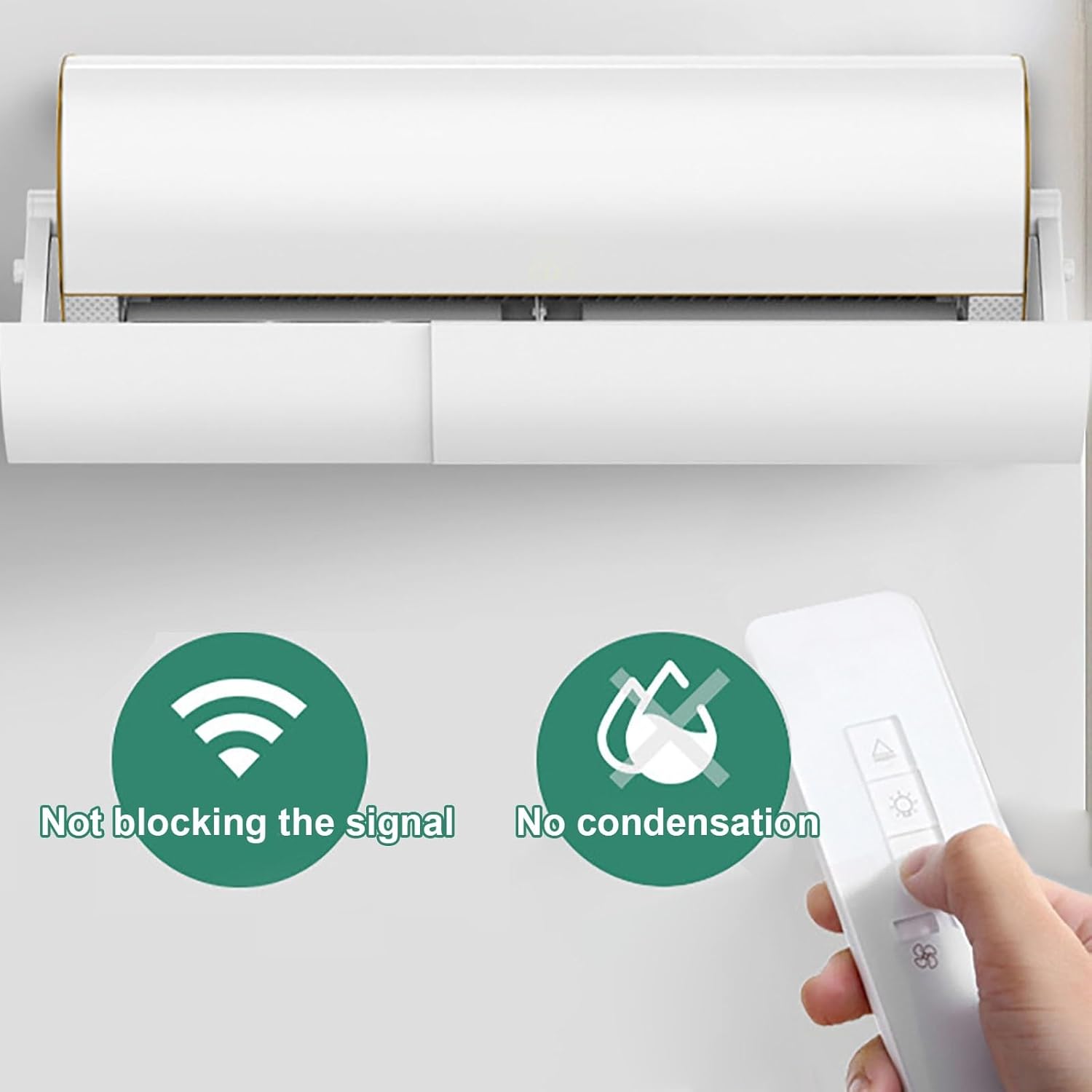 Air Conditioner Wind Deflector, AC Wind Deflector for Block Direct Blowing Wind, Air Deflectors, Does Not Block Signals