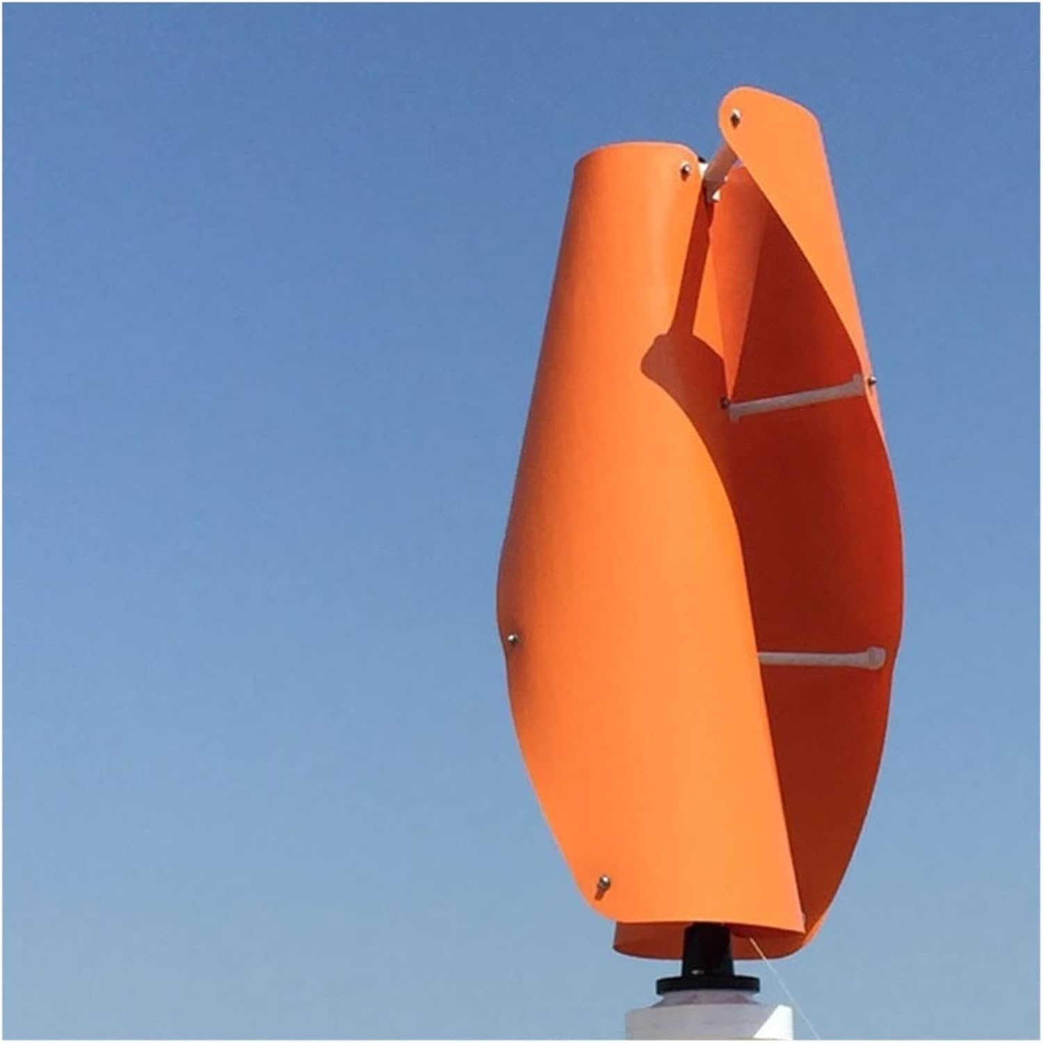 Wind Turbine, 10KW Wind Turbine Generator Vertical Turbine Alternative Free Energy Windmill 24V 48V 96V Hybrid Controller for Homeuse(White,12V)