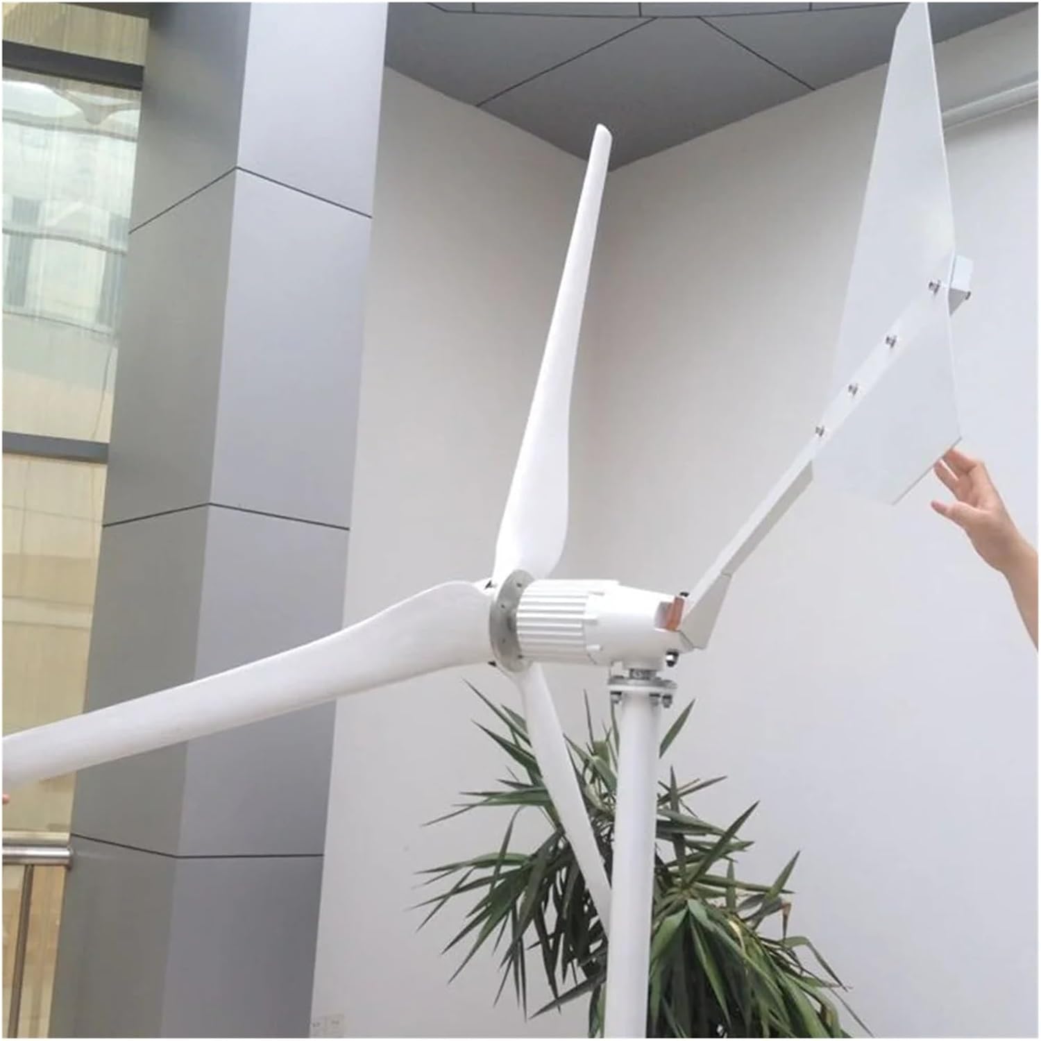 Wind Turbines, Wind Turbine Generator 2000W 48V 96V Alternative Energy Windmills for Marine, RV, Home, Windmill Generator for Home Use(48V)