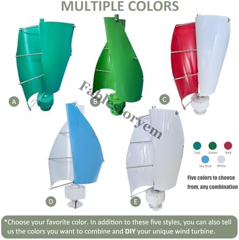 12000W Wind Turbine Generator Kit - 12V/24V/48V Vertical Maglev Home Use, 3 Phase Permanent Magnet Generator with MPPT Controller, Breeze Start, D-48V for Renewable Energy