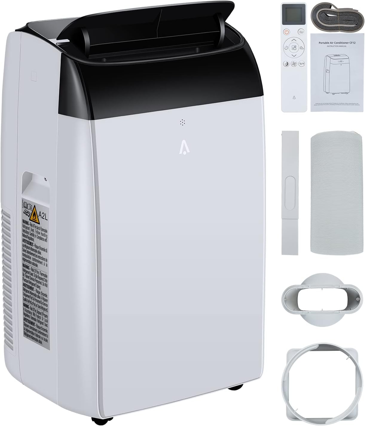 Litake 14000 BTU Portable Air Conditioner with Remote Control, Portable AC Cools to 750 Sq.ft Room, with Fan and Dry Function, Quiet Operation, Double Motor, Sleep Mode, Energy Savings, 110-115V