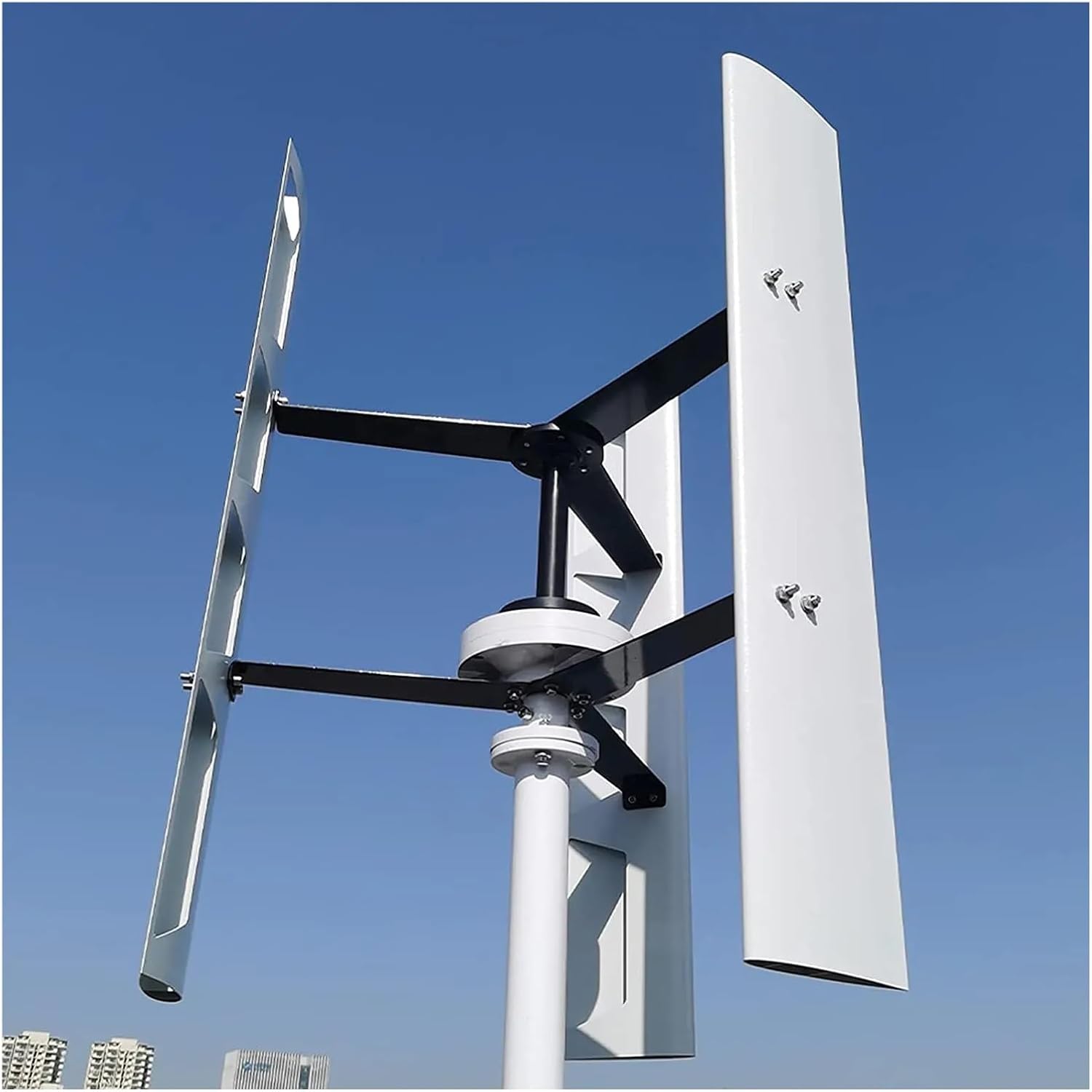 Wind Turbines, Low Noise 10KW Vertical Free Energy Wind Turbine nerator for Home 10000W 12V 24V 48V AC 3 Phase Windmill(Importación DC24V)
