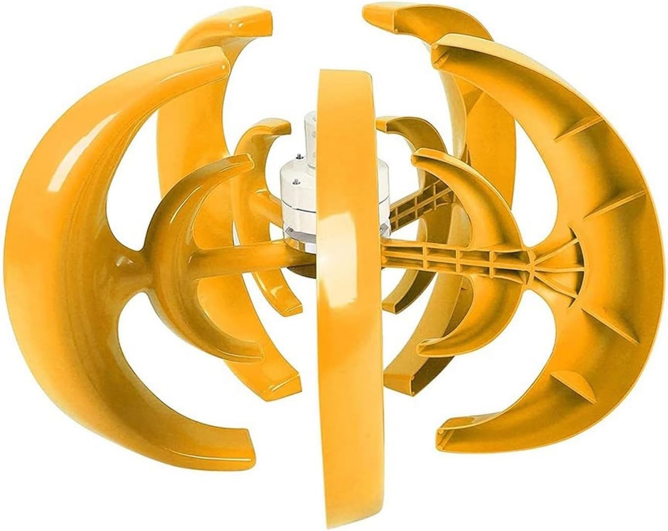 1000W 12V/24V/48V Wind Turbine, 5-Blade Lantern Vertical Axis Wind Generator with MPPT Controller for Hybrid Wind Solar System Red Lantern Small Wind Turbine (24, Volts)