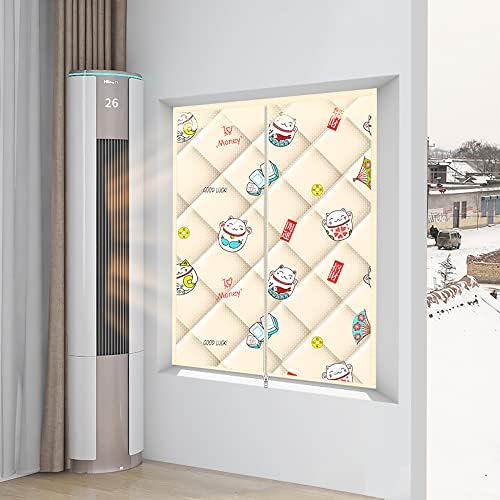 Warmth Retention Curtain,Thermal Insulated Curtains, Blackout Curtains,Curtain for Window,Waterproof, Windproof,Privacy Screen,for Air Conditioner Room,Heater Room, Living Room,Custom Size