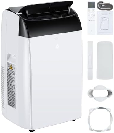 Portable Air Conditioner 12000Bt, 3-In-1 Room Air Conditioner With Remote Control, Cool & Fan& Dehumidifier, Cool Up to 550 Sq.Ft, Sleep Mode&24Hrs Timer, Standing AC Unit