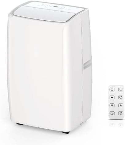 3-in-1 Portable Air Conditioner - 14,000 BTU, Cools Rooms Up to 550 Sq Ft, Remote Control, Window Kit（White）