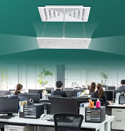 Central Air Conditioner Wind Deflector, Anti Direct Blowing, Wind Guide Cover Baffle, Suitable for Square Air Outlet Of Ceiling Unit, White