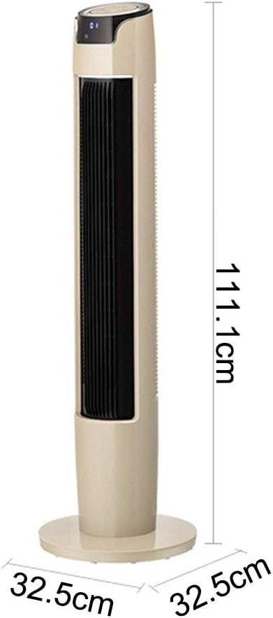 NBgy Tower Fan, No Leaf Inner Rotation Type Easy To Remove And Clean Silent Living Room Air Conditioning Fan, Three-dimensional Cooling Fan, Gold Color, 32.5x32.5x111.1cm