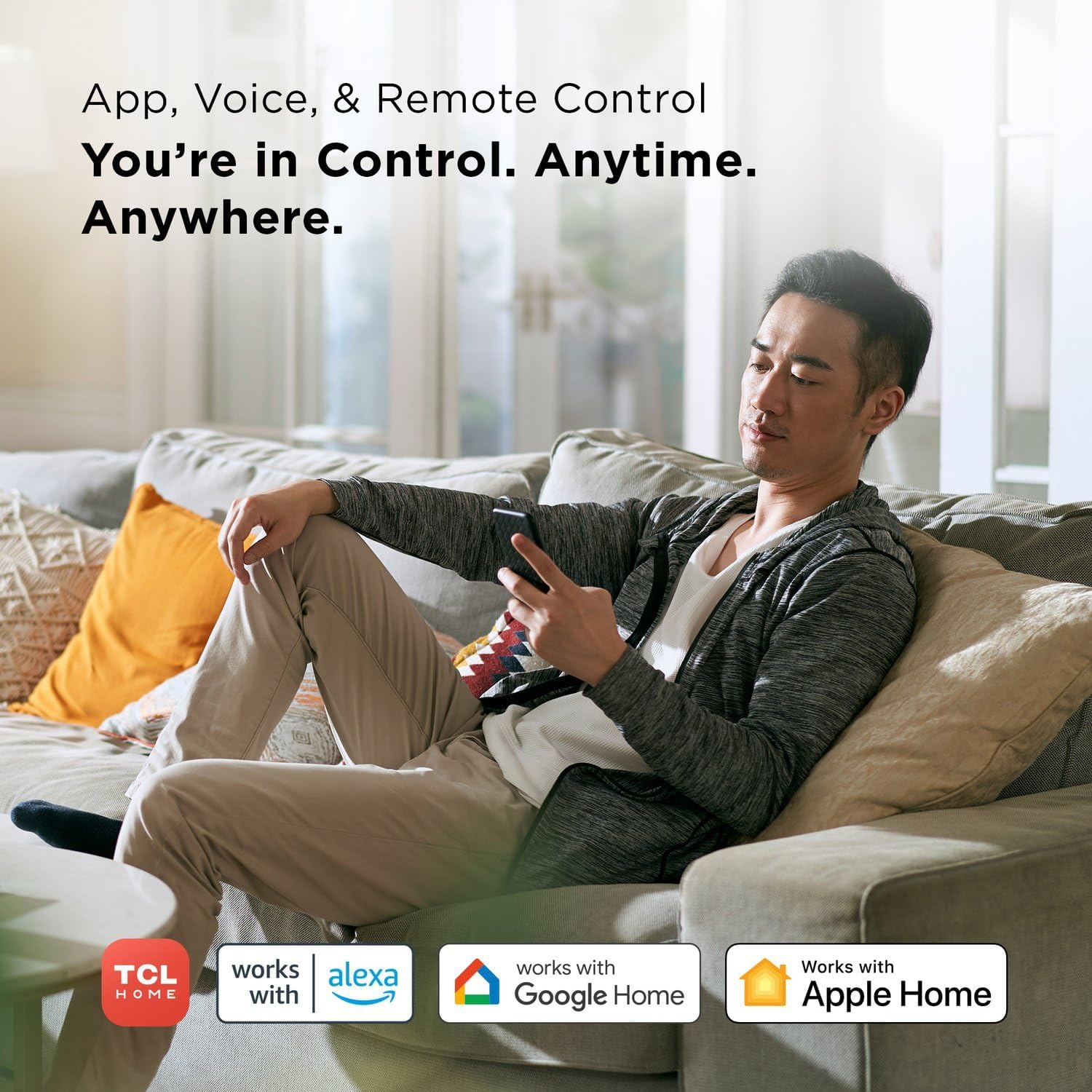 TCL H12W35W 12,000 BTU Smart Window Air Conditioner, AC Unit, Fan & Dehumidifier, 550 Sq. Ft, Remote Control, Compatible with Alexa/Google Assistant, White