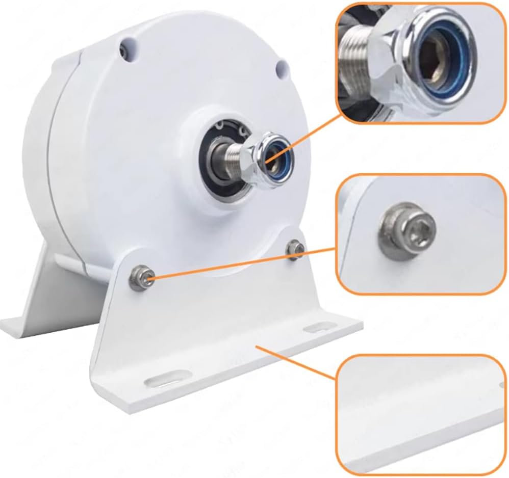 Gearless 3 Phase AC Permanent Magnet Generator 12V 24V 48V for Home Electric Low RPM Alternator for Wind Water Turbine(220V,8000W)